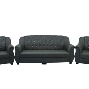 Luxurious Comfort: Top Grain Leather Sofa & Armchair Set